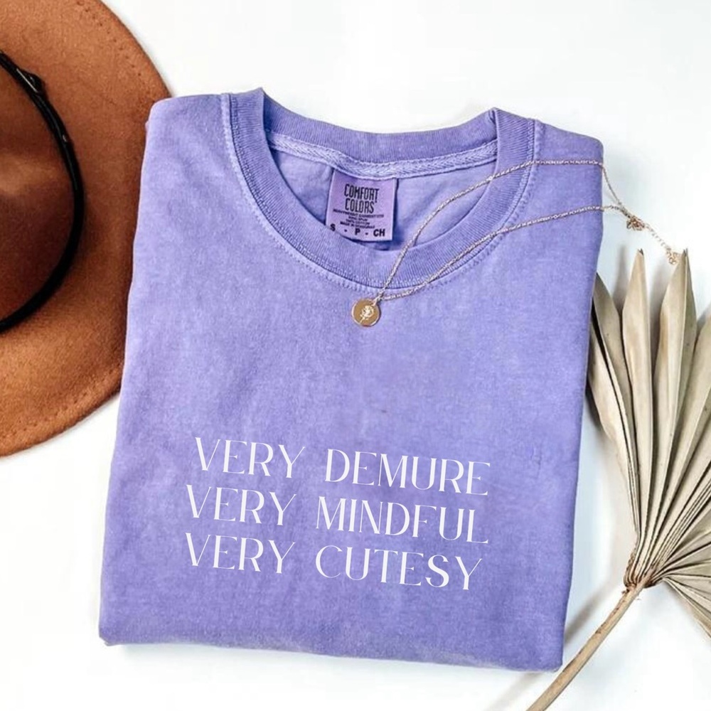 Very Demure Shirt Demure Tshirt Gifts for Demure Girls Women  Trending Words